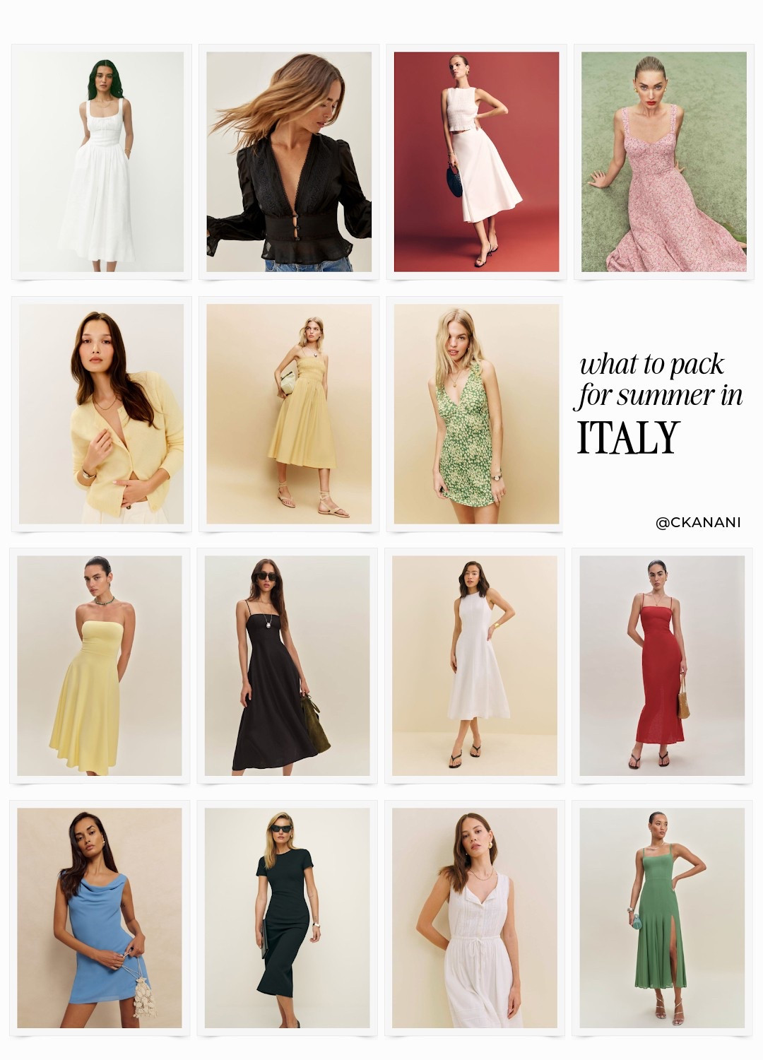 Reformation must haves
Italy outfits summer
Italy vacation outfits
Italian summer outfits
Italy styleboard
Europe outfits
What to wear in Italy
European summer outfit
Europe travel outfits
Europe outfits summer
Outfits to wear in Amalfi Coast
What to wear in Amalfi Coast
Amalfi Coast outfit ideas
Things to wear Amalfi Coast
Outfits to wear in Italy summer
Amalfi Coast aesthetic
Positano aesthetic
Europe packing list
Italy packing list



#LTKStyleTip #LTKSummerEdit #LTKTravel