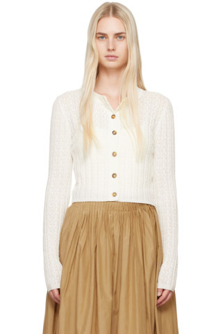 White Adiro Cardigan | SSENSE