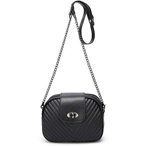 ToLFE Small Crossbody Bag for Women Triple Zip Pocket Shoulder Bags Ladies Purses | Amazon (US)