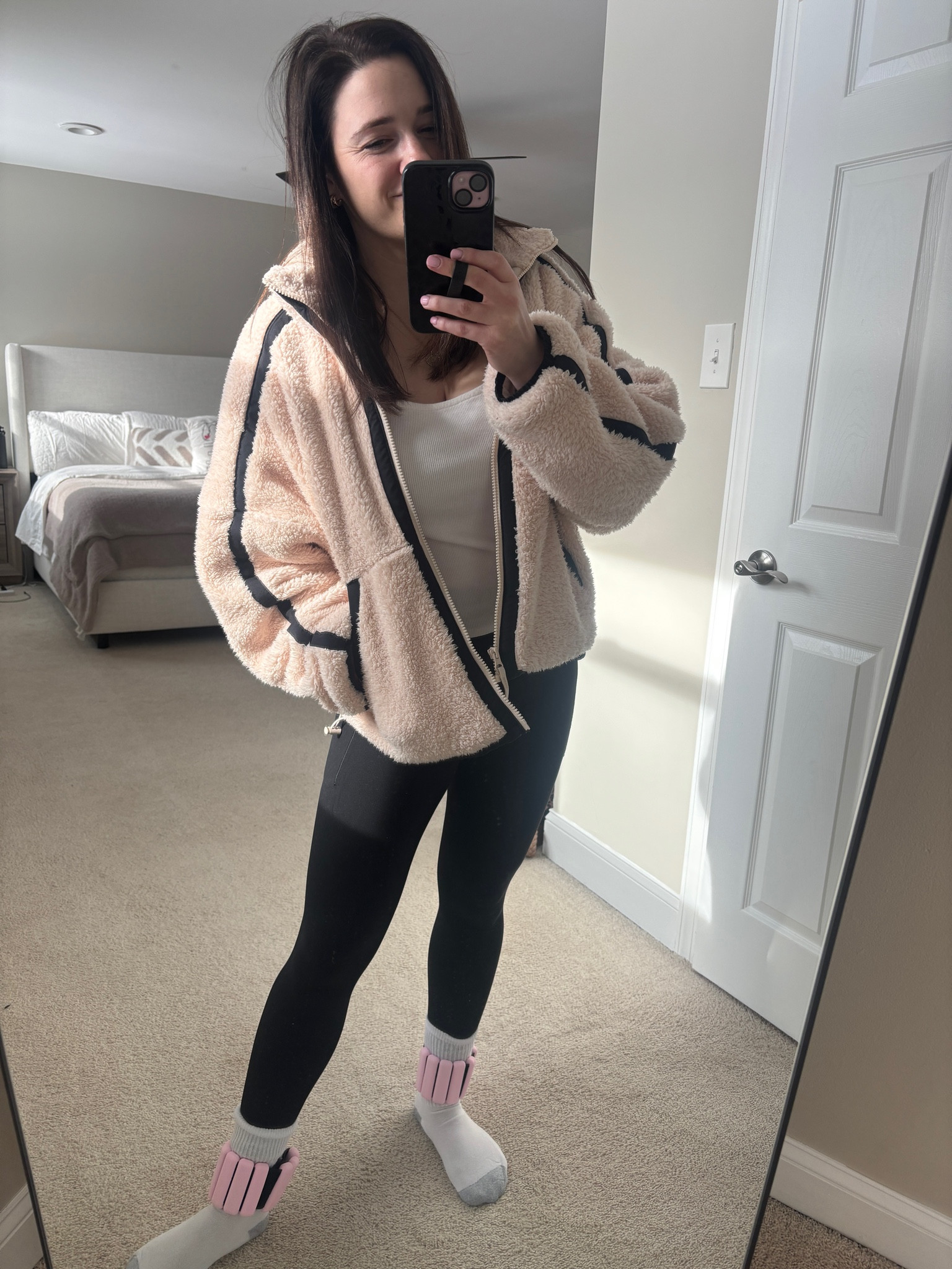 Getting back on my walking pad today while I WFH after a long week away for work, with a little extra weight on the ankles to get an even better workout in instead of sitting idle all day 🙈 really need to be better about this!

#LTKSeasonal #LTKActive #LTKFitness