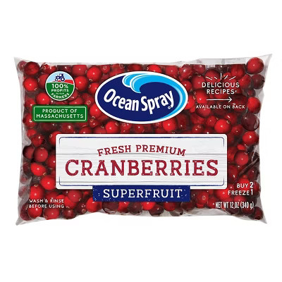 Ocean Spray Fresh Cranberries - 12oz Bag | Target