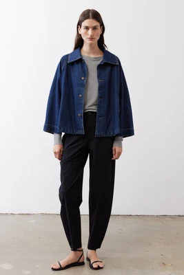Denim Cropped Swing Jacket | Ruti