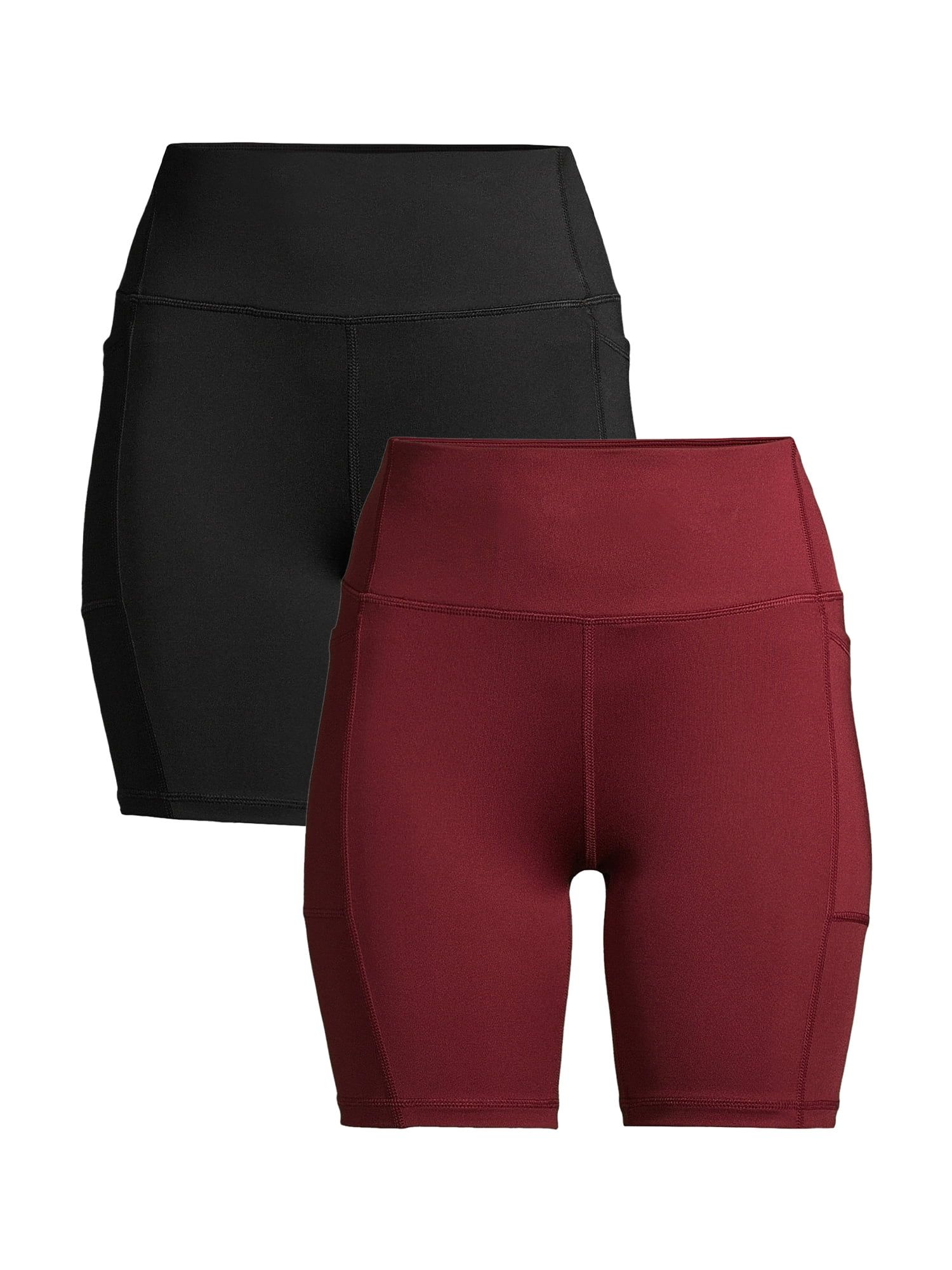 Athletic Works Women’s Bike Shorts, 2-Pack | Walmart (US)