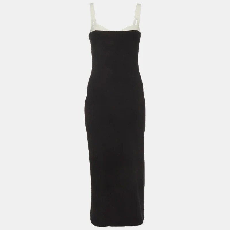 Reformation Black Jersey Midi Dress | Shop Simon