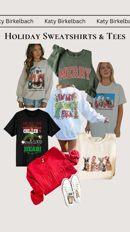 Holiday Sweatshirts and Tees! Perfect for any holiday party this season 

#LTKHoliday #LTKfindsunder50 #LTKSeasonal