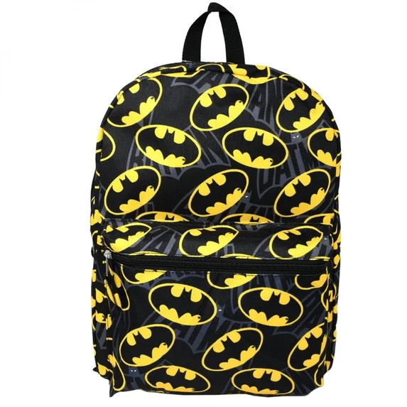 Batman Bat Symbol All Over Print 16 Backpack | Walmart (US)