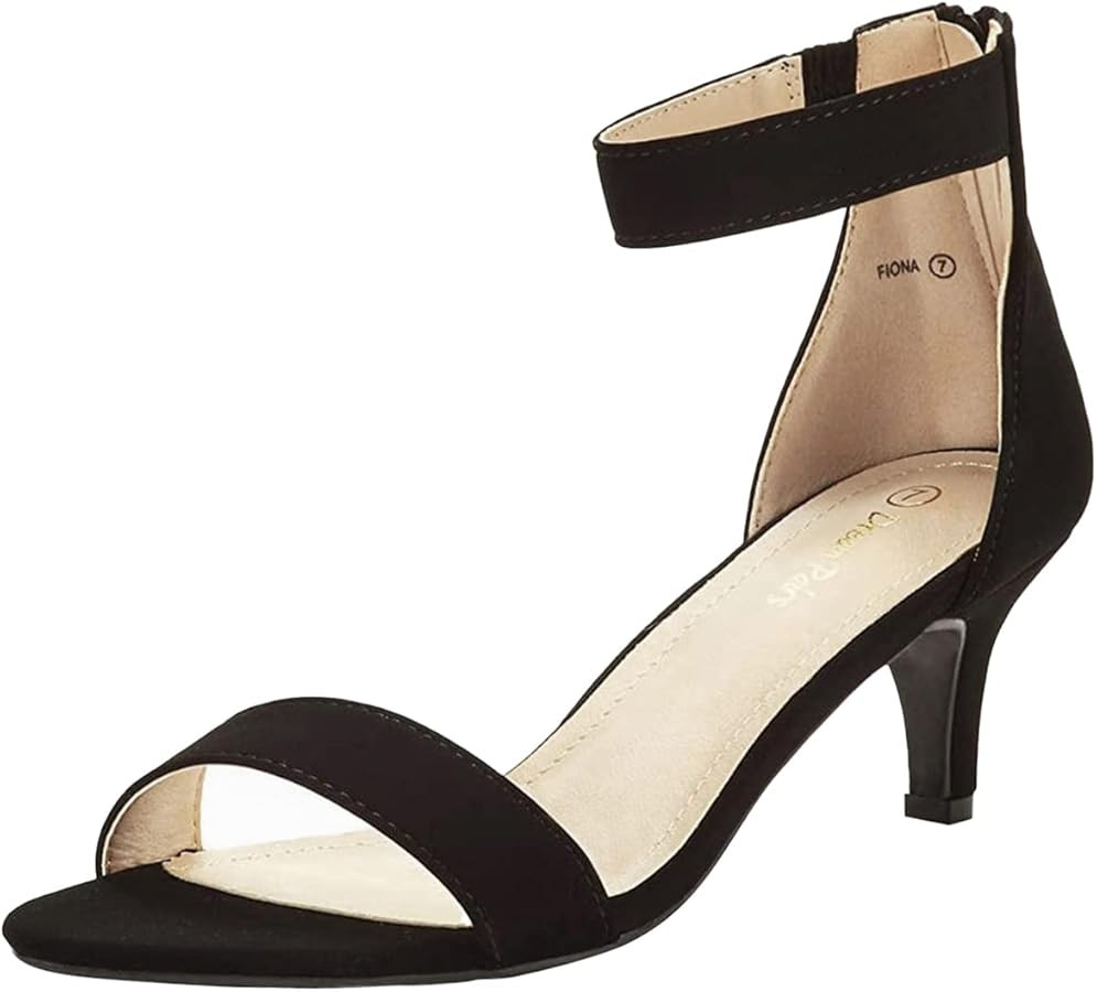 DREAM PAIRS Women's Fiona Fashion Stilettos Open Toe Pump Heeled Sandals | Amazon (US)