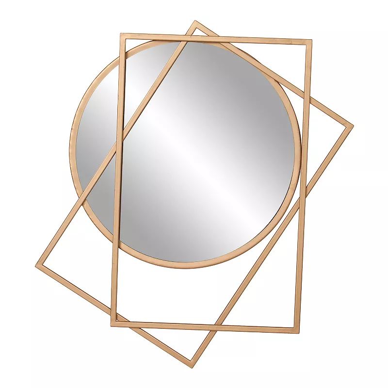 Patton Gold Layered Geometric Accent Wall Mirror, Yellow | Kohl's