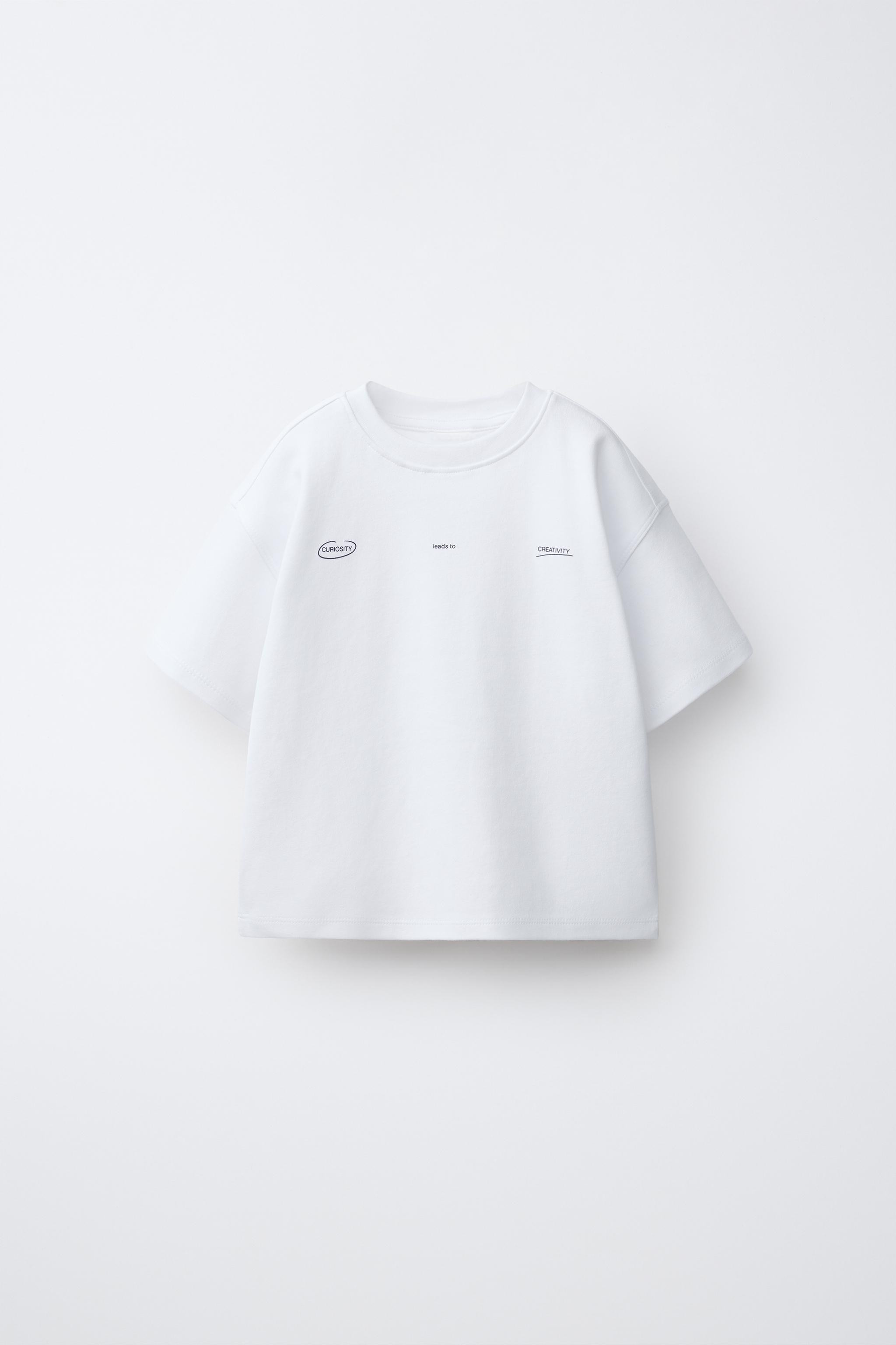 INTERLOCK SLOGAN T-SHIRT | Zara UK