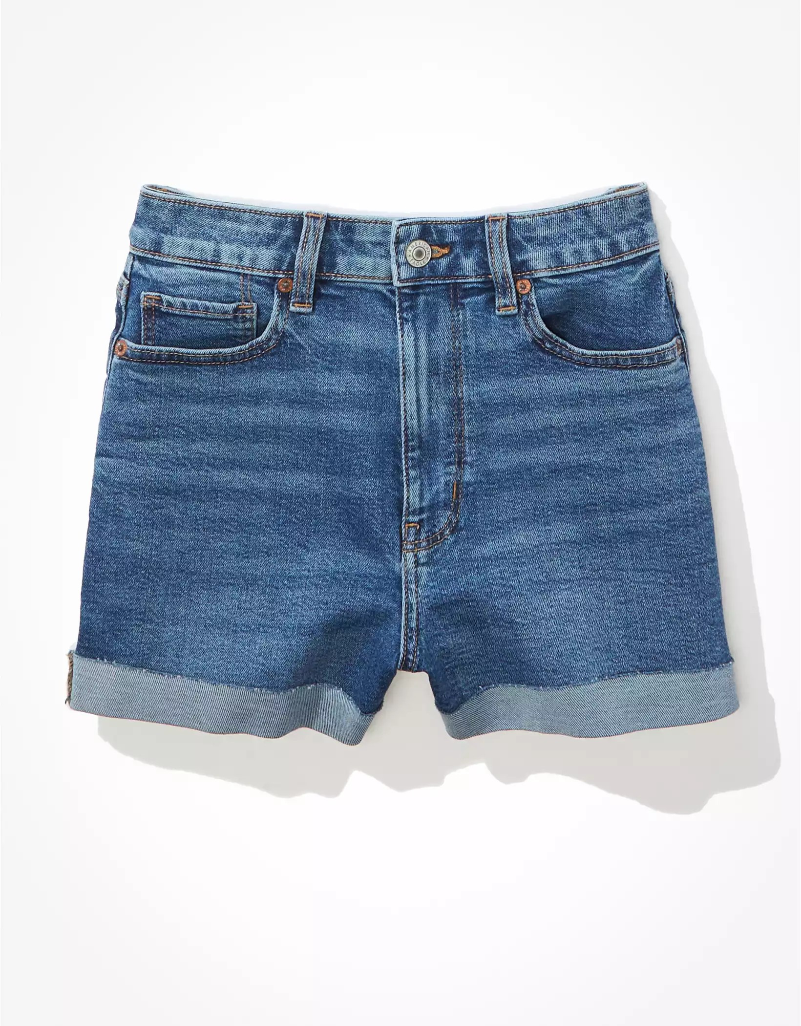 AE Stretch Denim Mom Shorts | American Eagle Outfitters (US & CA)