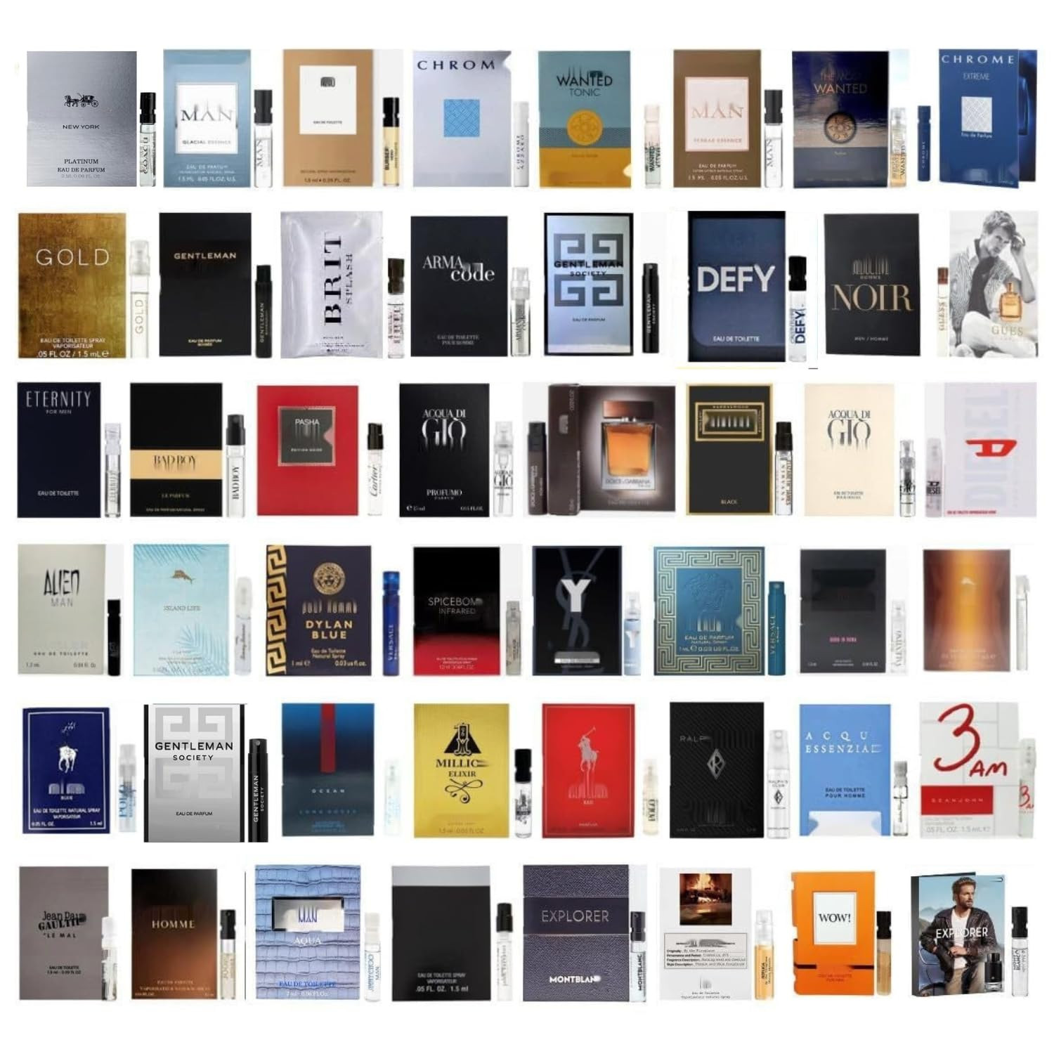 Cologne 11 Designer Samples Vials For Men | Amazon (US)