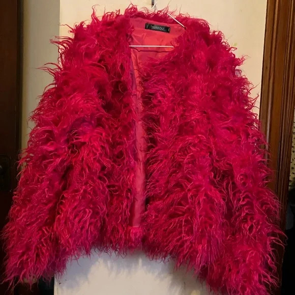 Hot Pink Shag jacket. New without tags. | Poshmark