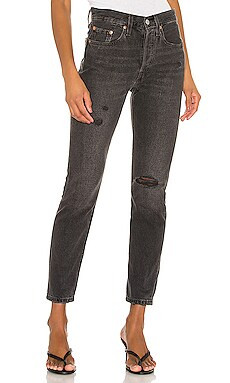 LEVI'S 501 Skinny in Black Mail from Revolve.com | Revolve Clothing (Global)