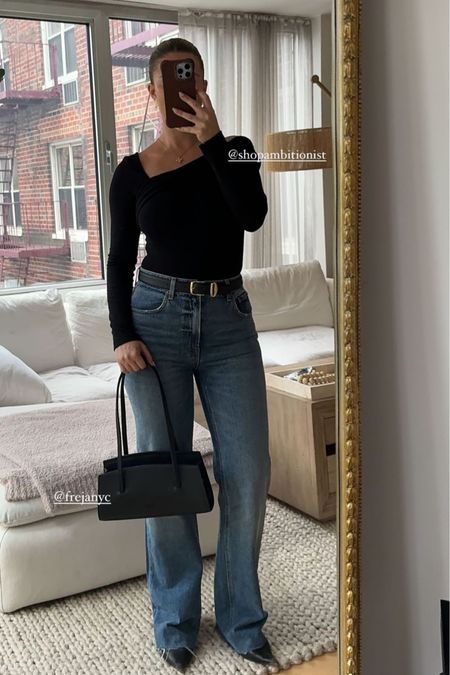 outfit of the day 🖤 my bag is freja new york but linked similar!