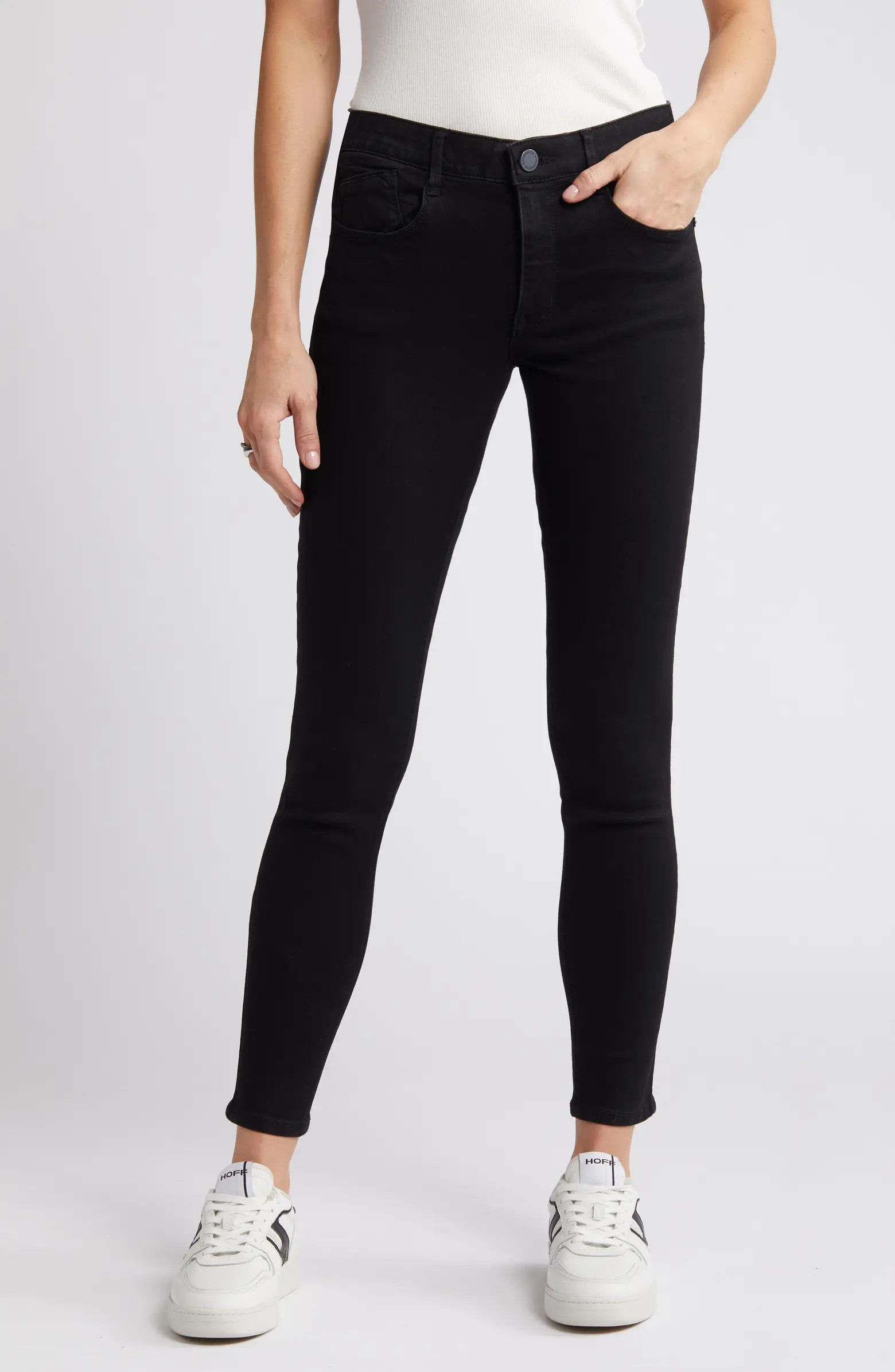 Ab'Solution High Waist Ankle Skinny Jeans | Nordstrom