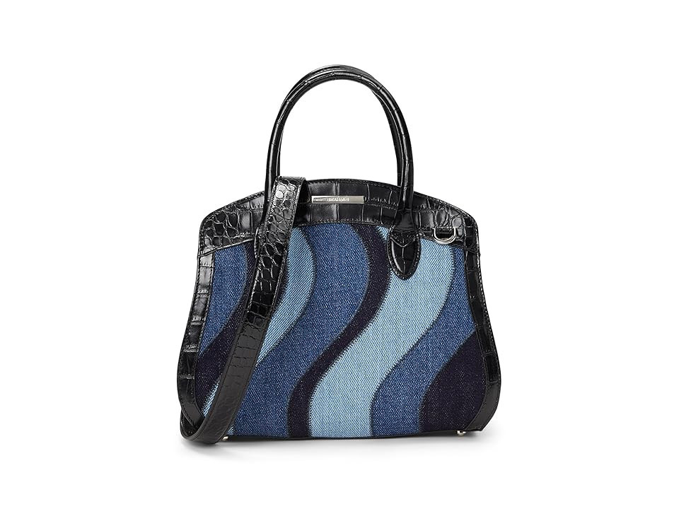 Brahmin Rosetta Cross Body Women's Handbags Retro Blue, Leather/Polyester | Zappos