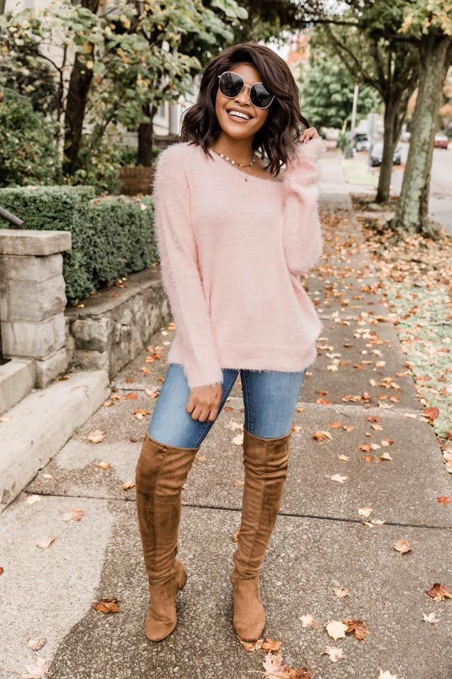 Countdown The Hours Pink Sweater SALE | The Pink Lily Boutique