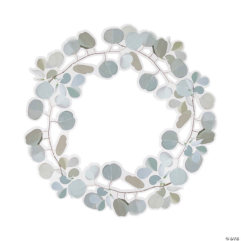 Eucalyptus Leaf Edge Charger Placemats - 24 Pc. | Oriental Trading Company