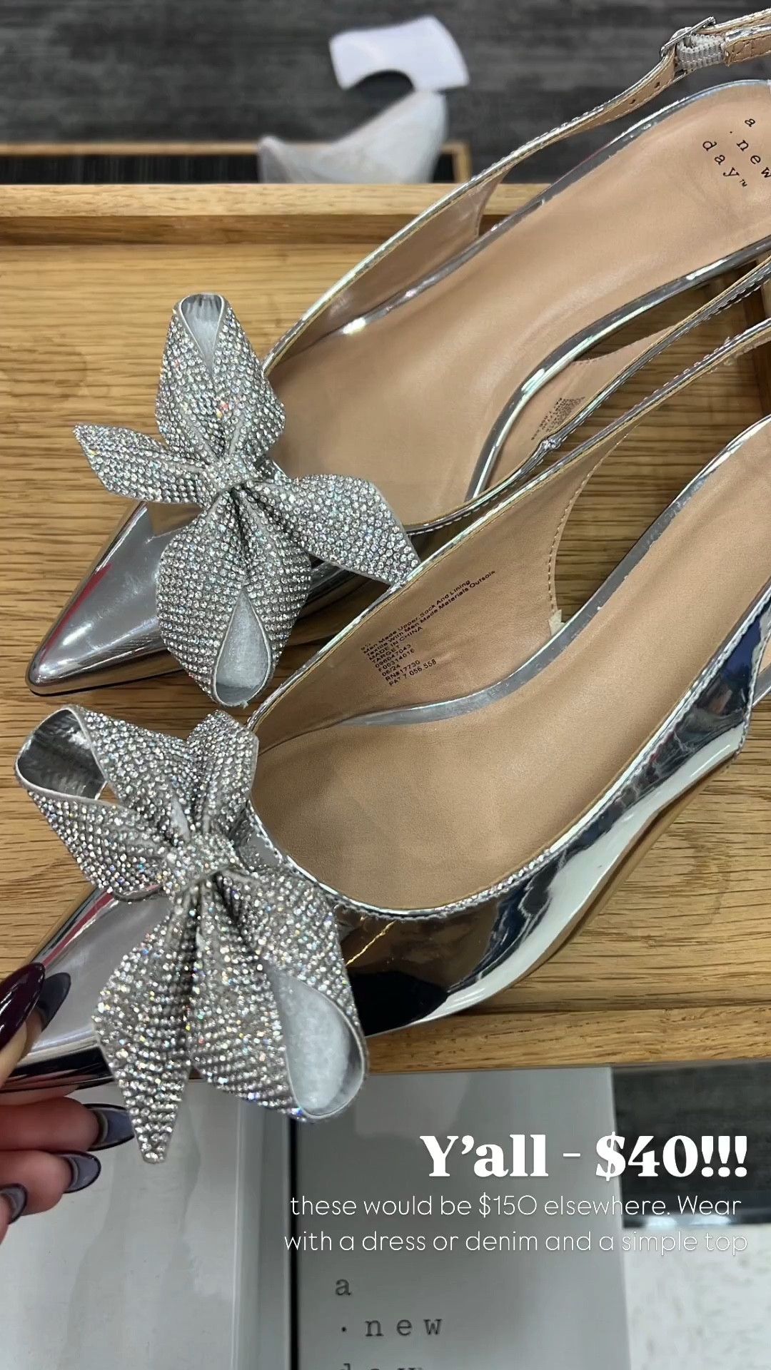 $40 holiday Christmas Target silver Christmas party event dress up outfit heels

#LTKHoliday #LTKStyleTip #LTKShoeCrush