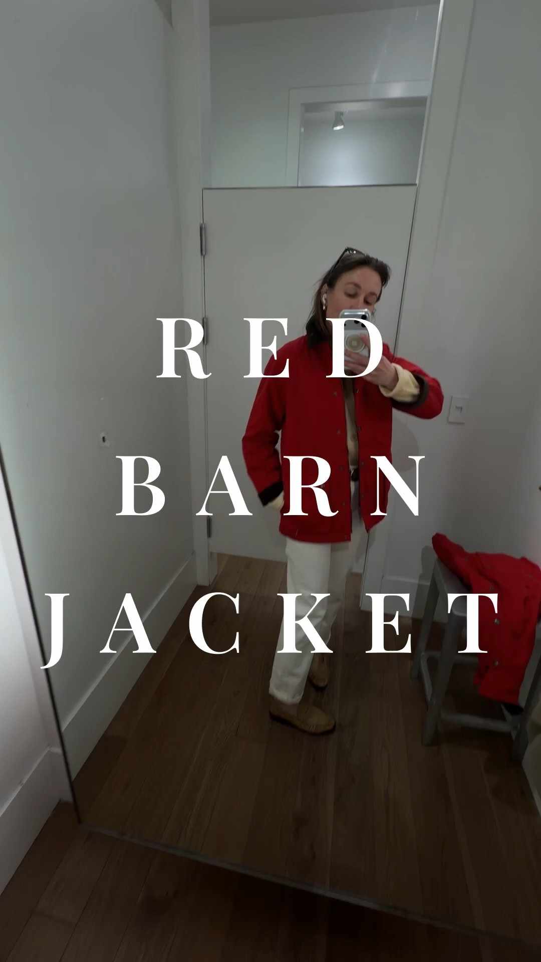 Trying on GAP Oversized Chore Jacket in modern red in sizes XS, small, medium and large. They all fit well but create a completely different effect. IMHO: For a high end modern look don’t hesitate to size up. For a classy silhouette go with your usual size. The sleeves on the regular version are a bit short so if you always feel like the sleeves are too short order the tall version! 

#LTKSaleAlert #LTKmomlife #LTKSeasonal