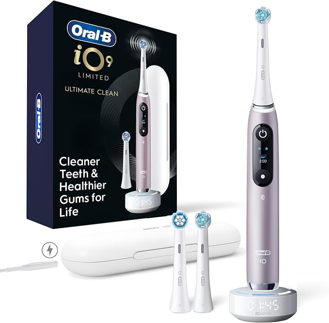 Oral-B Rechargeable Electric Toothbrush, iO9 Limited Ultimate Clean, 7 Cleaning Modes, Interactiv... | Amazon (US)