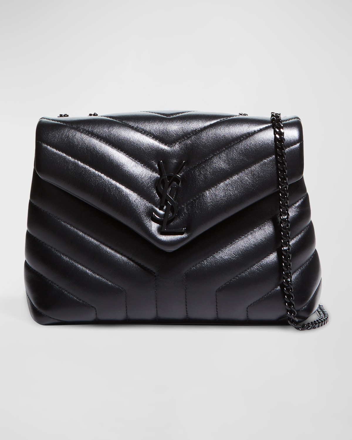 Loulou Small YSL Shoulder Bag in Quilted Leather | Neiman Marcus