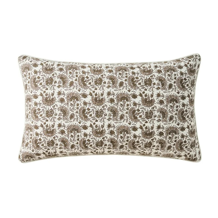 My Texas House 14" x 24" Dahlia Ivory Reversible Decorative Pillow Cover | Walmart (US)
