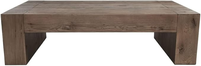Kosas Home Bristol Transitional Wood Coffee Table in Natural Brown | Amazon (US)