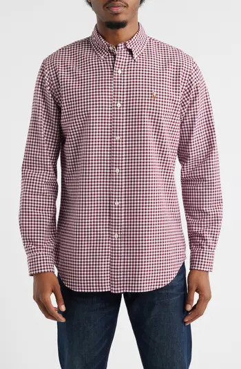 Gingham Button-Down Oxford Shirt | Nordstrom