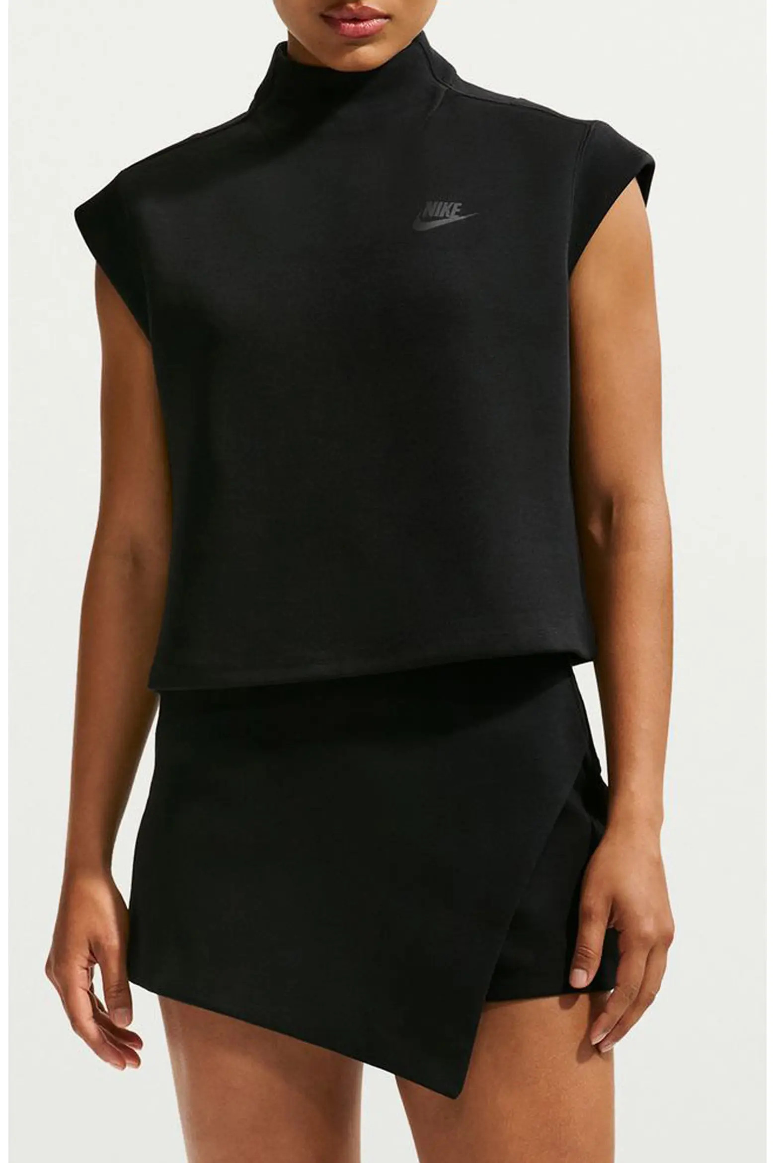Crop Cap Sleeve Cotton Blend Tech Fleece Top (Women) | Nordstrom | Nordstrom