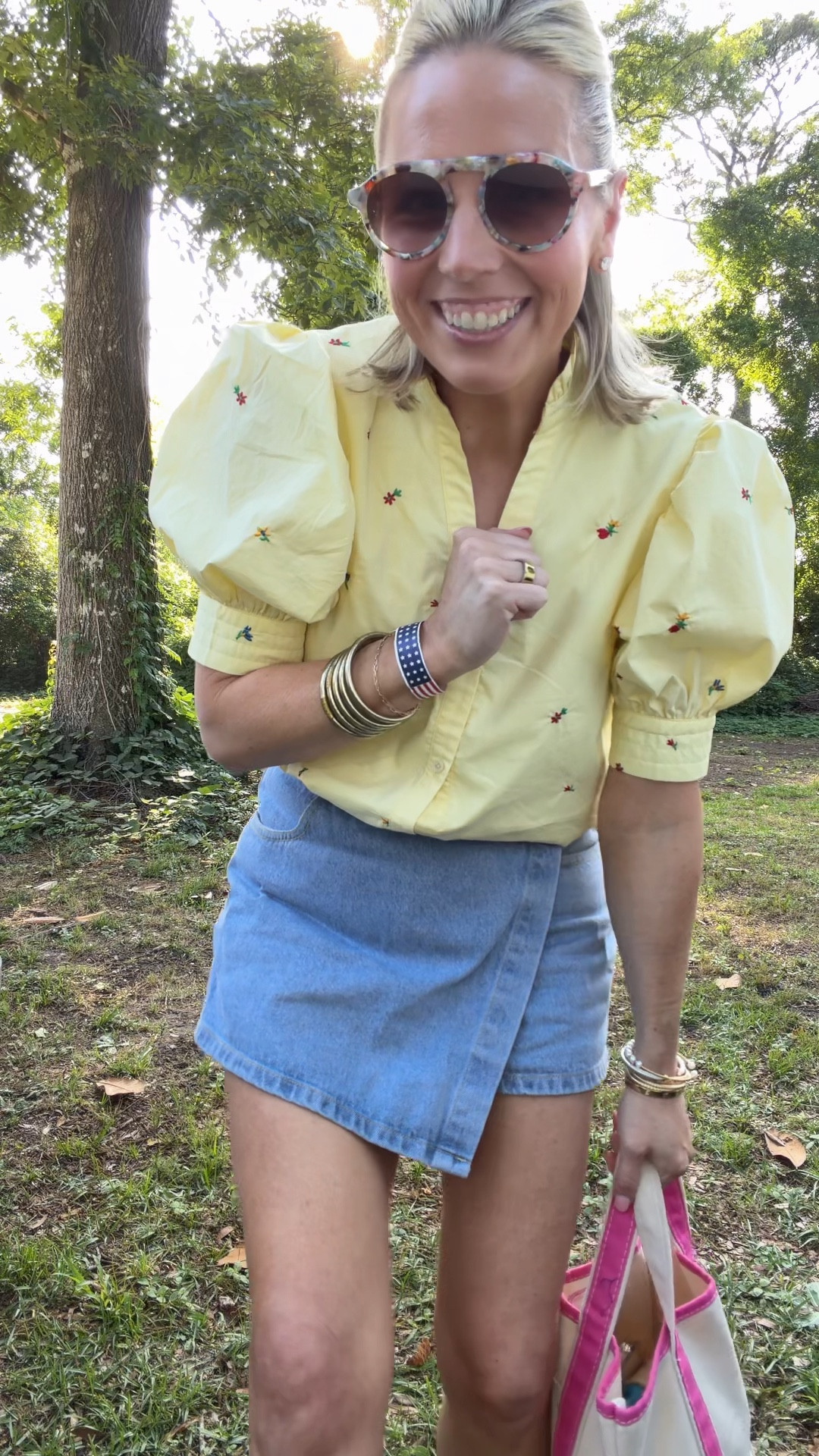 Avara top and skort! Size down one in skort and in my true size small in top! My code is Bobbi15 shoes are Amazon and are currently out of stock in this color! My bag is sprinkled with pink and my code is Bobbi10 and this is the size small
Sunnies  are Krewe! 

#LTKgrwm #LTKstorytime #LTKootd