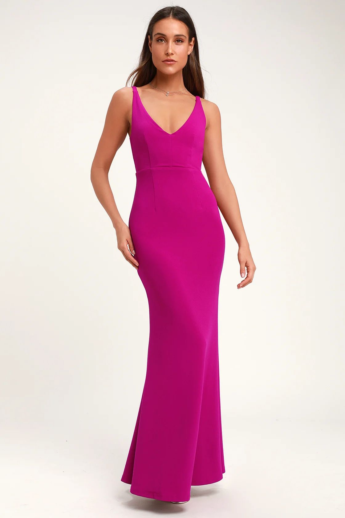 Melora Magenta Sleeveless Maxi Dress | Lulus (US)