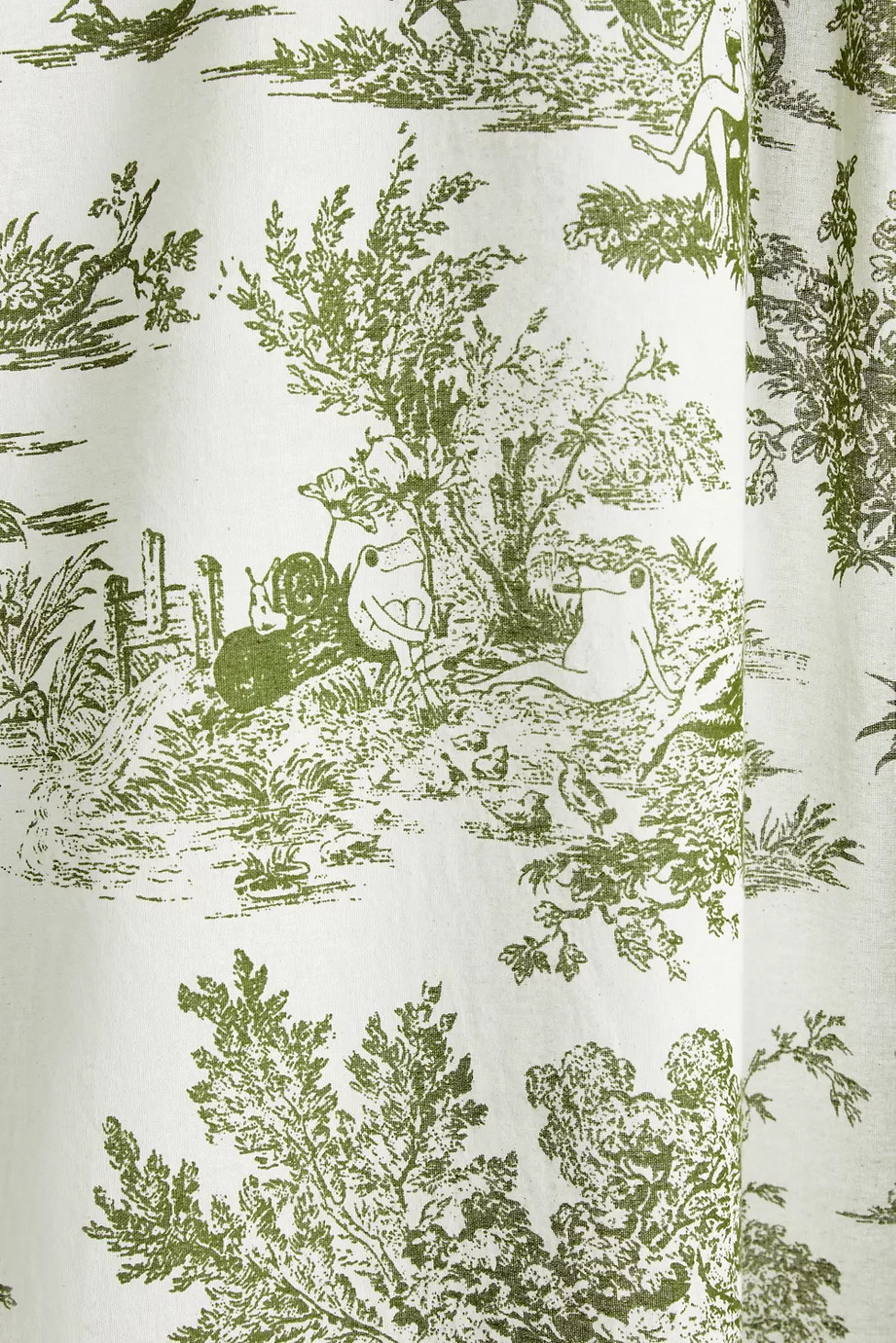 Frog Toile Patterned Shower Curtain | Urban Outfitters (US and RoW)
