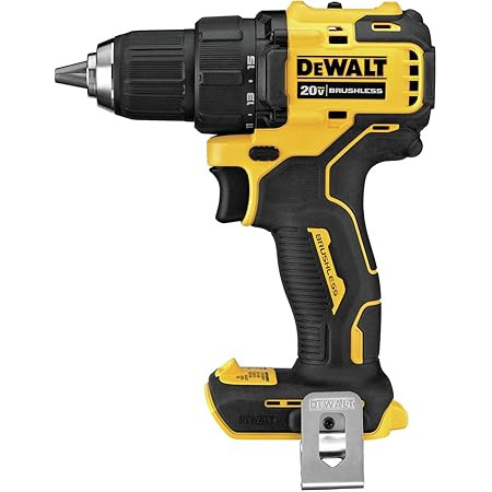 DEWALT 20V Max Cordless Drill / Driver Kit, Compact, 1/2-Inch (DCD771C2), Yellow | Amazon (US)