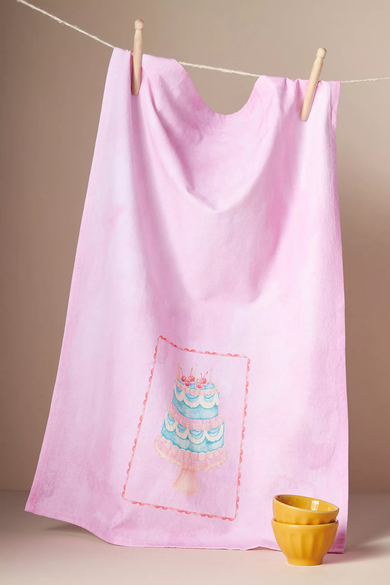 Stephanie Tara Cake Stand Dish Towel | Anthropologie (US)