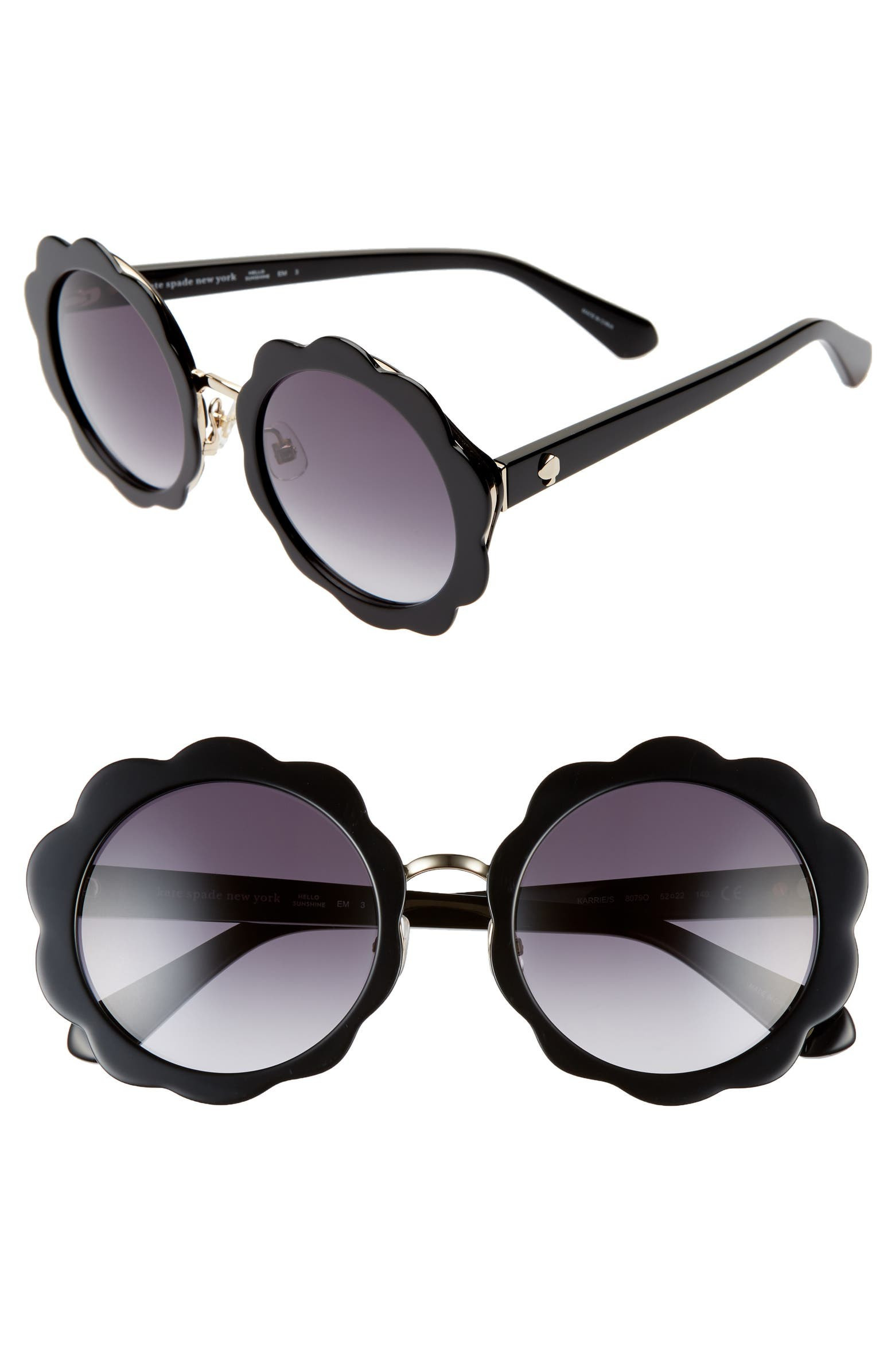 karries 52mm round sunglasses | Nordstrom
