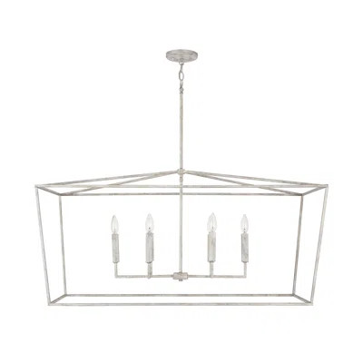 Fontenot 6 - Light Lantern Geometric Chandelier 17 Stories Finish: Mystic Sand | Wayfair North America