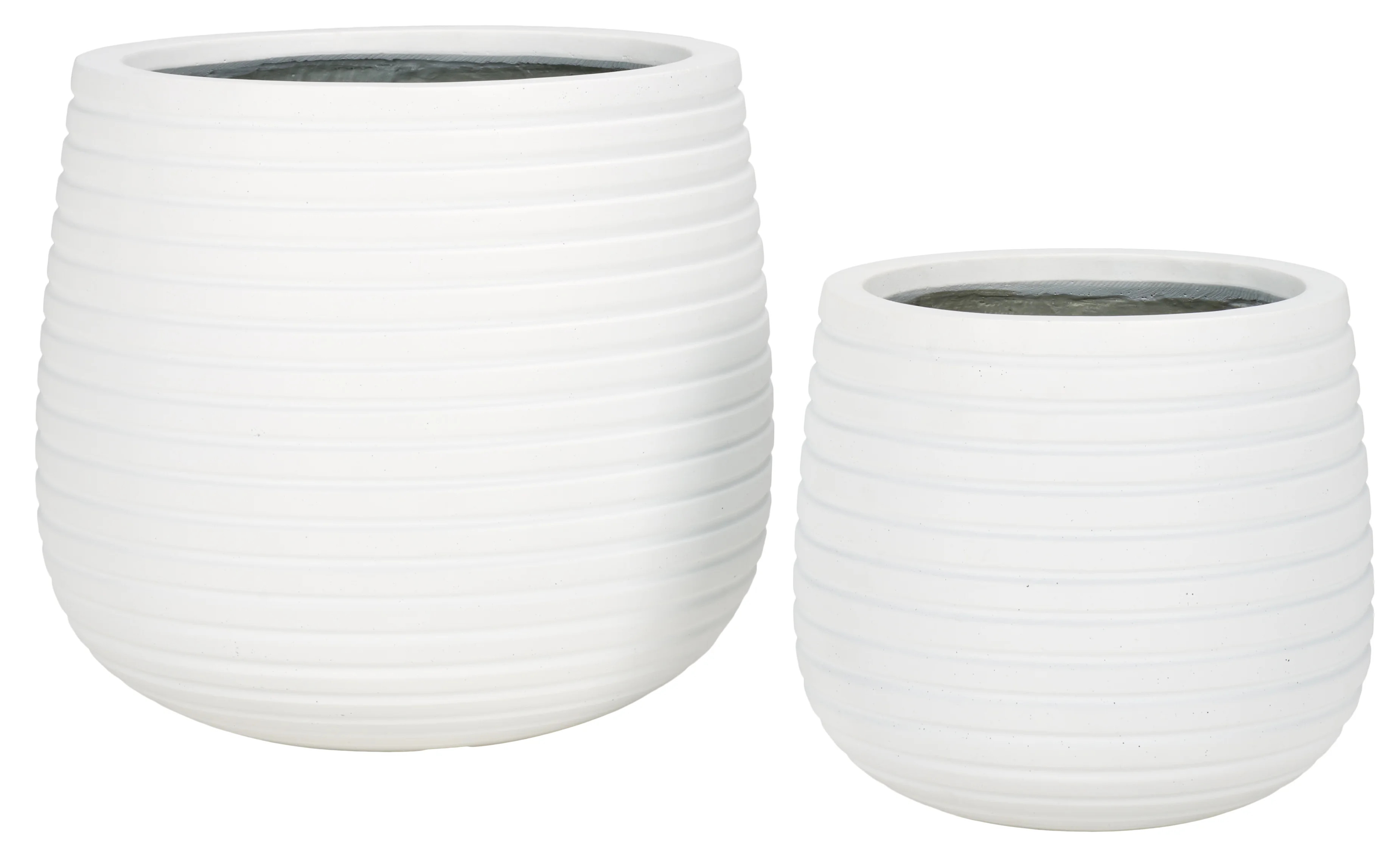 SAFAVIEH Jasper Assorted Cylinder White Ficonstone Solid Plant Pot 2 Count | Walmart (US)