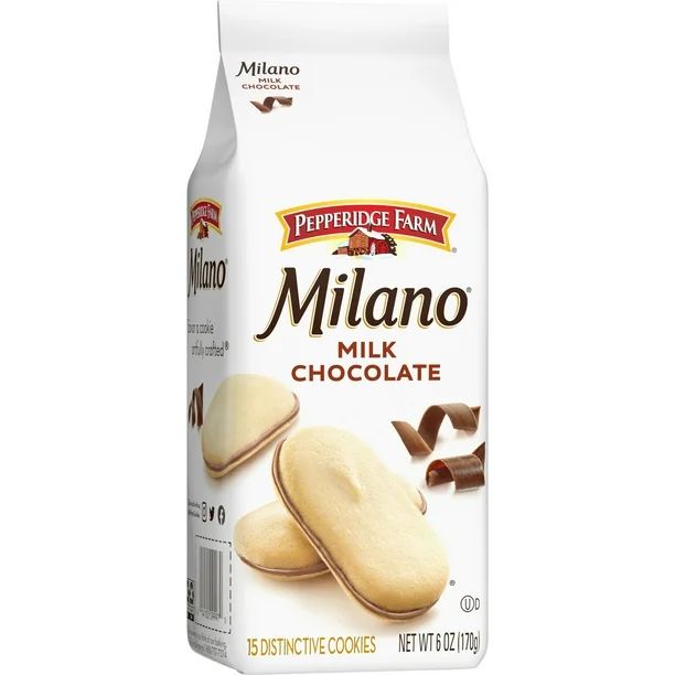 Pepperidge Farm Milano Cookies, Milk Chocolate, 6 oz. Bag | Walmart (US)