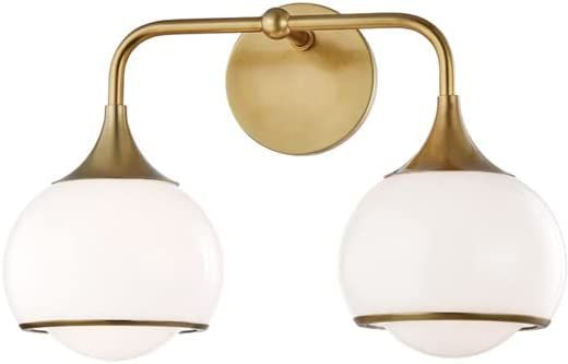 Mitzi H281302-AGB Reese Wall Sconce, Brass | Amazon (US)