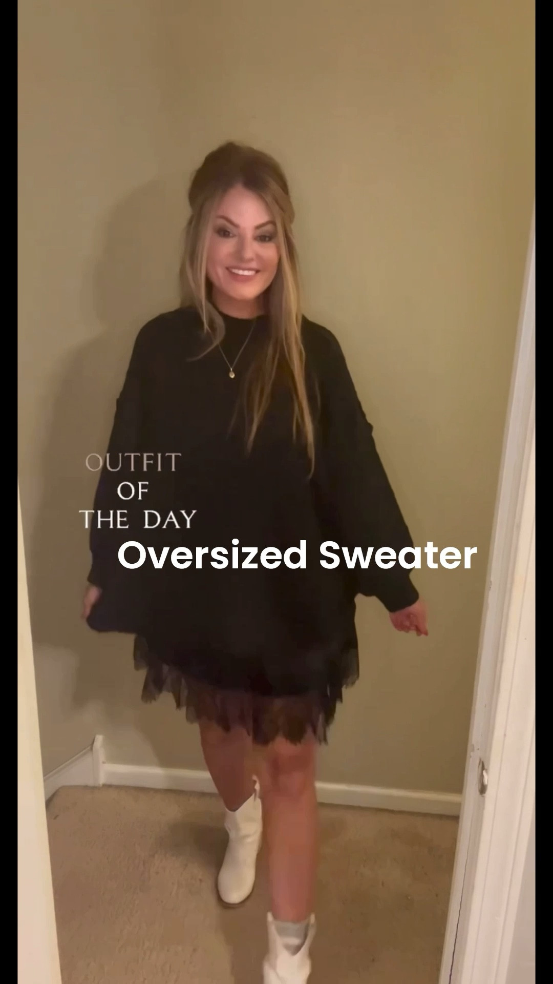 The coziest oversized sweater with this cute slip skirt! Also loving my progressive readers! 

#LTKStyleTip #LTKMidsize #LTKFindsUnder50