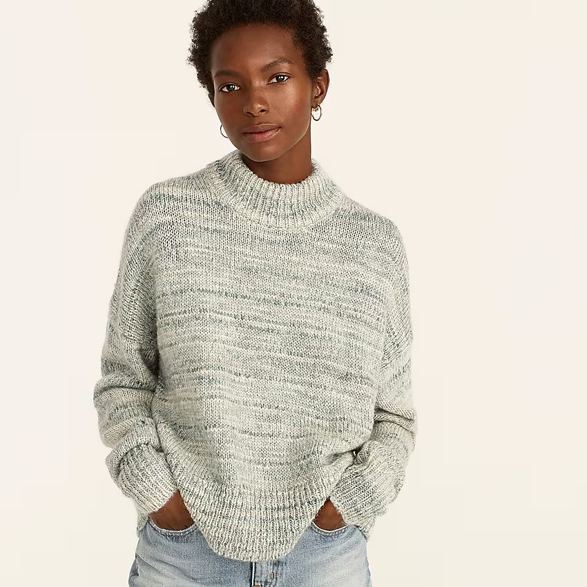 Space-dyed mockneck sweater | J.Crew US