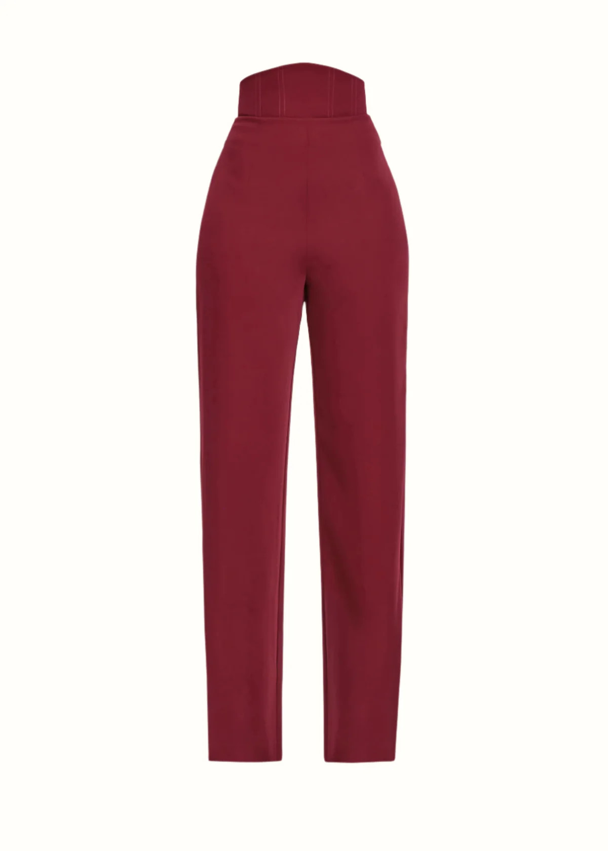 SITA CORSET PANTS - PLUM | ANDREA IYAMAH