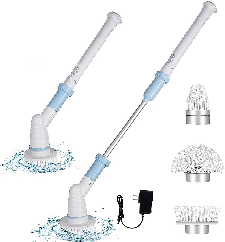 Bilim Cordless Long Handle Electric Mop, Household Cleaning Tool, Portable Spin Scrubber,for Bath... | Amazon (US)