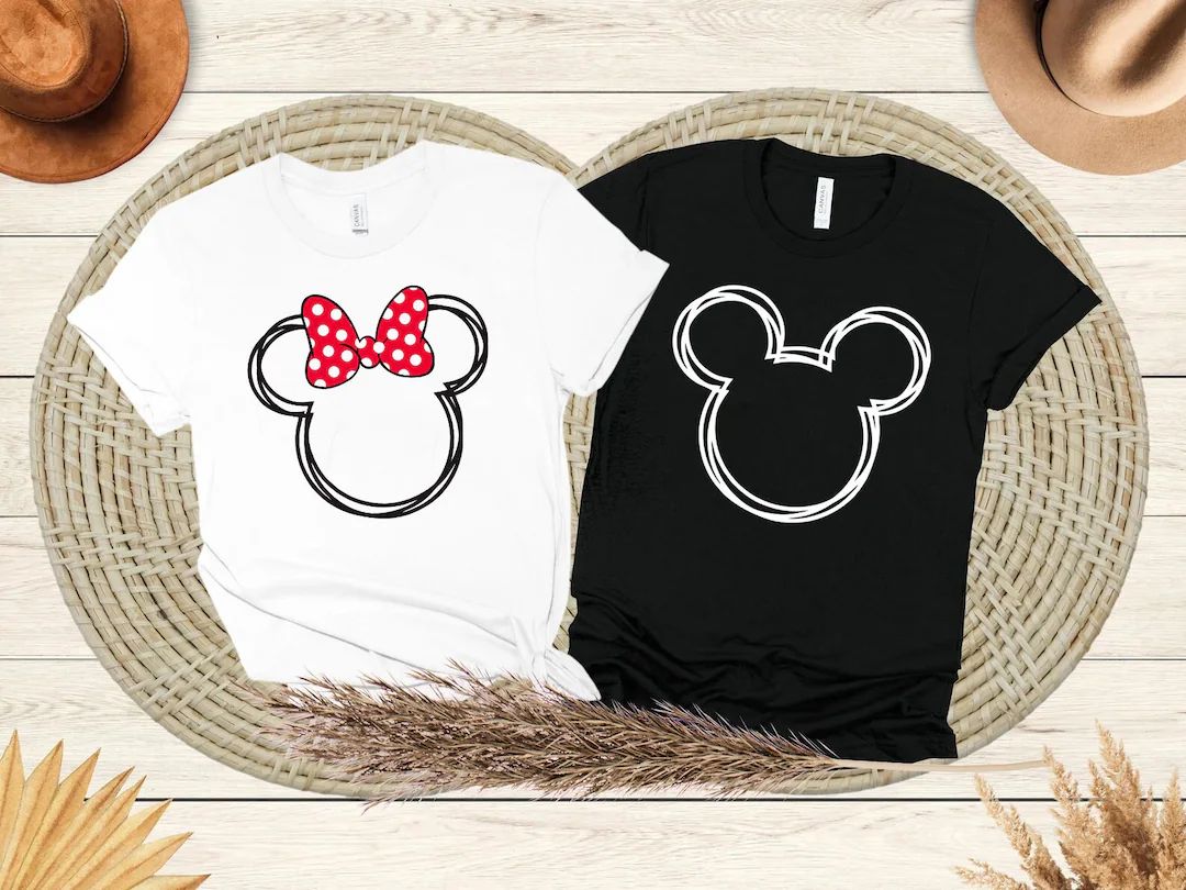 Mickey-minnie Mouse Shirt, Disney Couple Shirt, Disney Family Shirt, Custom Disney Shirt, Disney ... | Etsy (US)