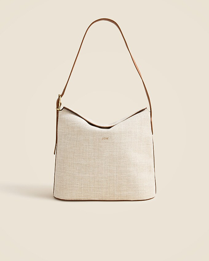 Berkeley shoulder bucket bag in Spanish canvas | J. Crew US