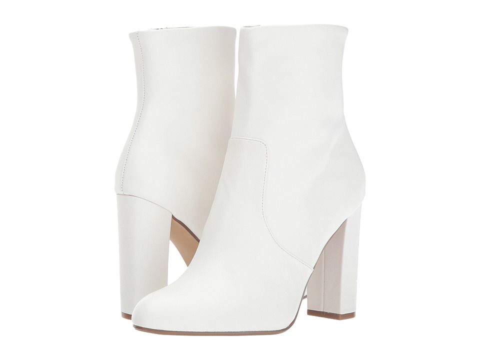 Steve Madden - Editor Dress Bootie (White Leather) Women's Shoes | Zappos