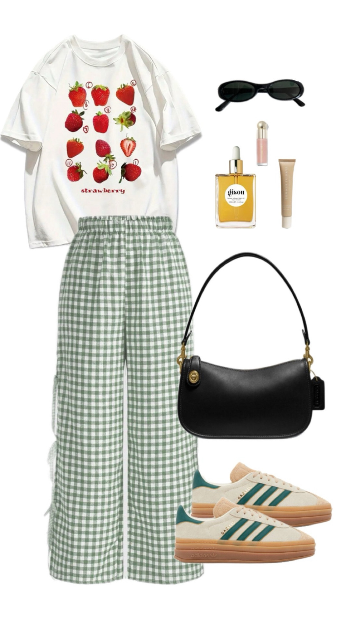 Neutrals Outfit, Business Casual, Spring Outfit, Summer Fashion, Modest Outfits, Modest Fashion, Vacation Outfit, 2024 Outfit Inspo, aesthetic outfit, Coquette Aesthetic, Soft Feminine outfit, Summer Outfit, Vacation Outfit, Gingham Pants, Plaid Pants, Bow Pants, Adidas Gazelle Bold

#LTKU #LTKStyleTip #LTKMidsize