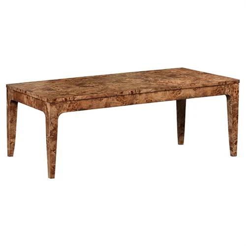 Marlo Modern Classic Dark Burl Coffee Table | Kathy Kuo Home