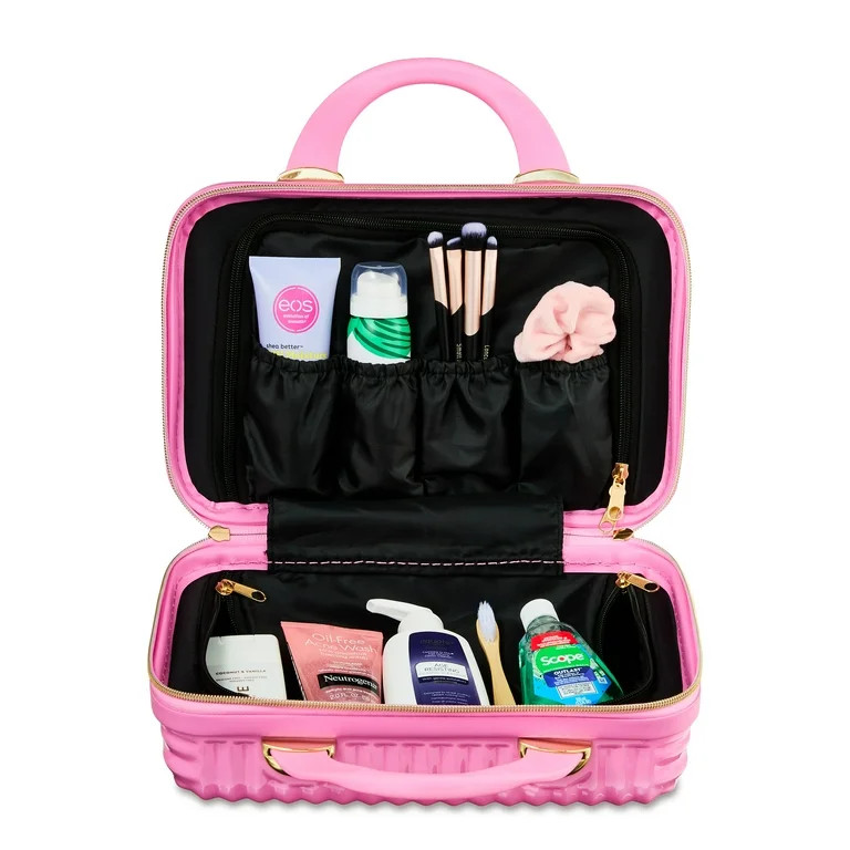 Walmart Hard Shell Cosmetic Travel Case, Pink, 1 Count | Walmart (US)